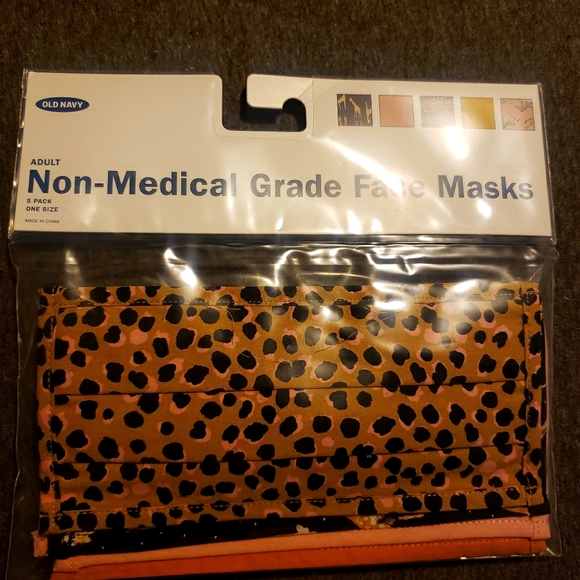 5 pack adult face mask